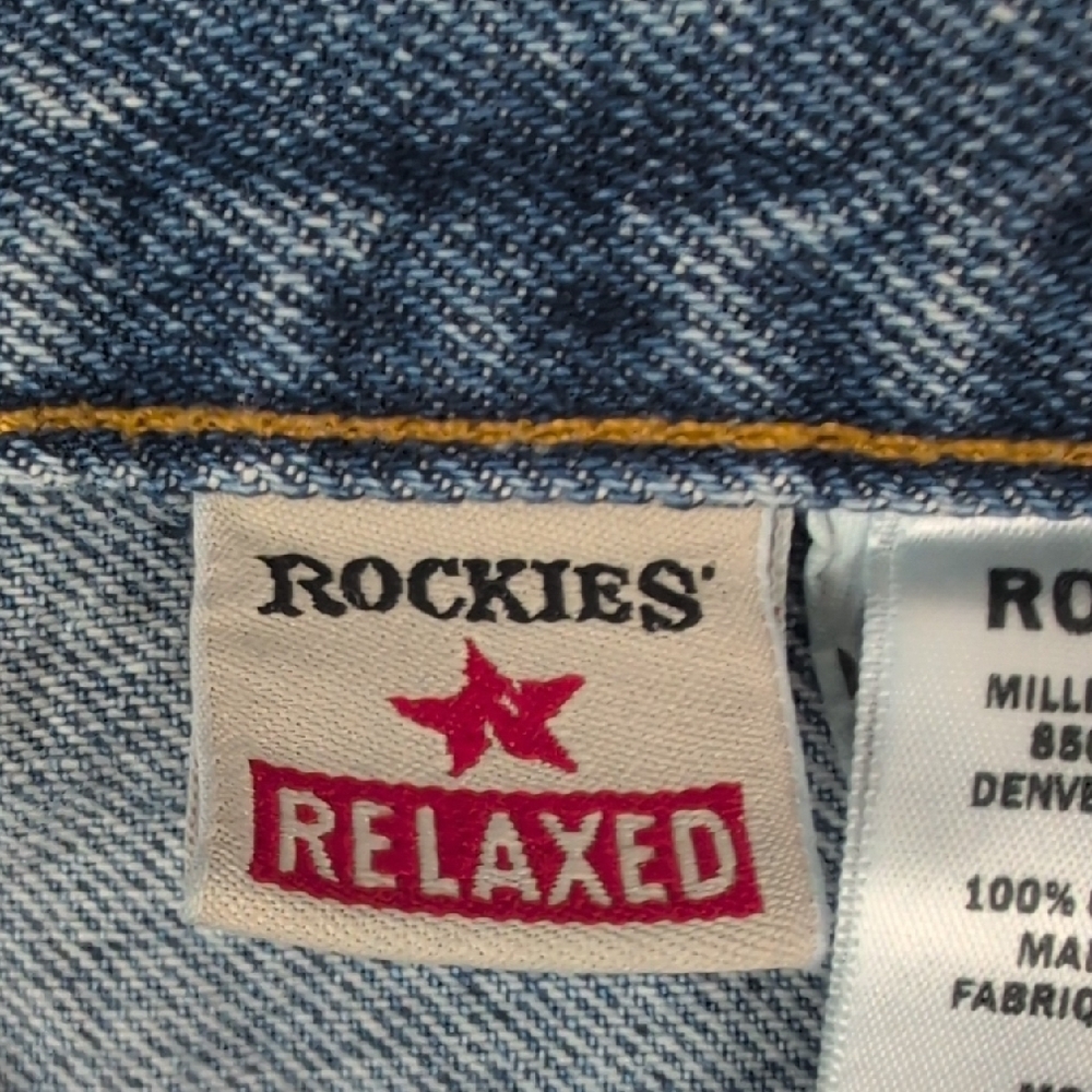 Vintage Rockies High Waisted Western Straight Leg Jeans - Size 19R​ - Picture 6 of 11